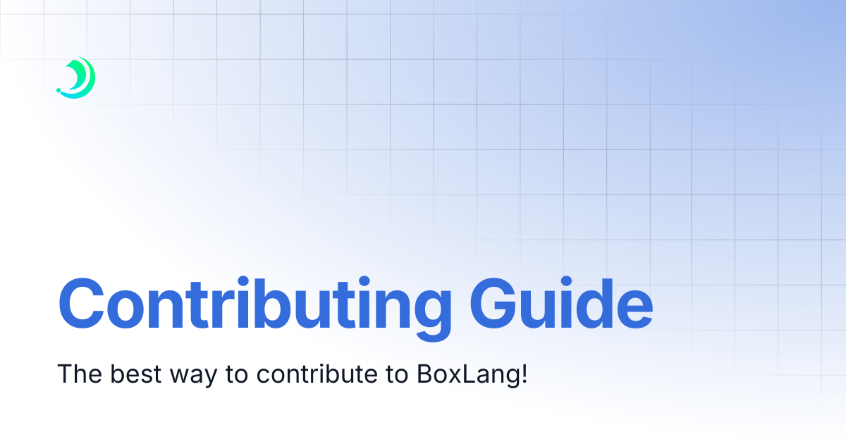 Contributing Guide | BoxLang IDE